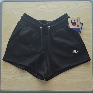 NWT! Champion (Women's S) Black Athletic Shorts Reverse Weave Heayweight